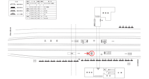 近鉄／名張駅／／№43駅看板・駅広告、位置図