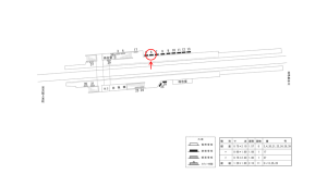 近鉄／耳成駅／／№6駅看板・駅広告、位置図