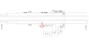 近鉄／美旗駅／／№8駅看板・駅広告、位置図