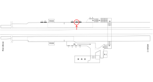 近鉄／美旗駅／／№3駅看板・駅広告、位置図