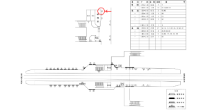近鉄／桔梗が丘駅／／№4駅看板・駅広告、位置図