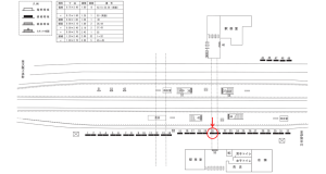 近鉄／名張駅／／№20駅看板・駅広告、位置図