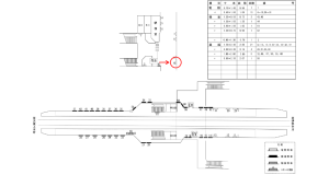 近鉄／桔梗が丘駅／／№10駅看板・駅広告、位置図