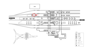 近鉄／伊勢中川駅／№H024№024駅看板・駅広告、位置図