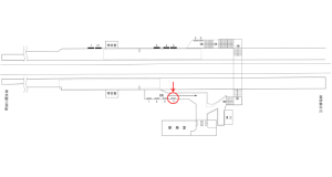 近鉄／美旗駅／／№11駅看板・駅広告、位置図