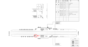 近鉄／桔梗が丘駅／／№43駅看板・駅広告、位置図