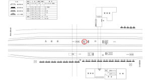 近鉄／名張駅／／№52駅看板・駅広告、位置図