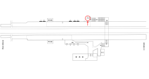 近鉄／美旗駅／／№5駅看板・駅広告、位置図