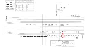 近鉄／名張駅／／№23駅看板・駅広告、位置図