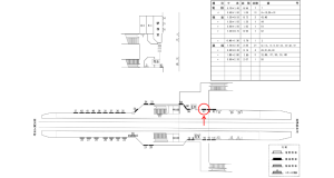 近鉄／桔梗が丘駅／／№47駅看板・駅広告、位置図