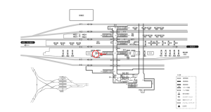 近鉄／伊勢中川駅／№H033№033駅看板・駅広告、位置図