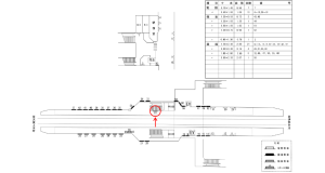 近鉄／桔梗が丘駅／／№61駅看板・駅広告、位置図