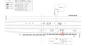 近鉄／名張駅／／№24駅看板・駅広告、位置図
