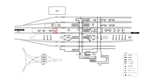 近鉄／伊勢中川駅／／№414駅看板・駅広告、位置図