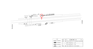 近鉄／耳成駅／／№5駅看板・駅広告、位置図