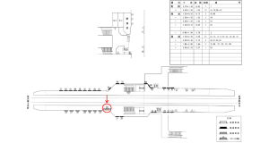 近鉄／桔梗が丘駅／／№44駅看板・駅広告、位置図