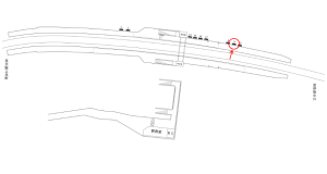 近鉄／室生口大野駅／／№9駅看板・駅広告、位置図