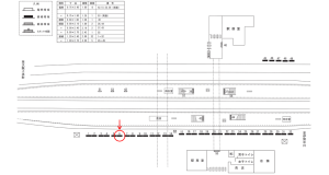 近鉄／名張駅／／№6駅看板・駅広告、位置図