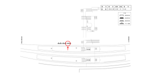 近鉄／大和朝倉駅／／№7駅看板・駅広告、位置図