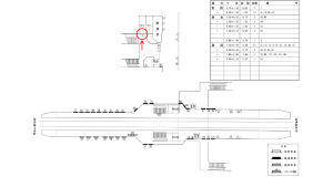 近鉄／桔梗が丘駅／／№1駅看板・駅広告、位置図
