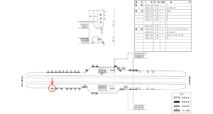 近鉄/桔梗が丘駅//№28駅看板・駅広告、位置図