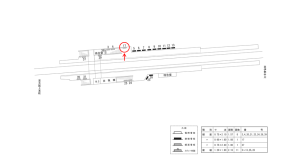 近鉄／耳成駅／／№17駅看板・駅広告、位置図