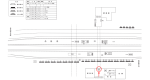 近鉄／名張駅／／№55駅看板・駅広告、位置図