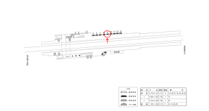 近鉄/耳成駅//№9駅看板・駅広告、位置図
