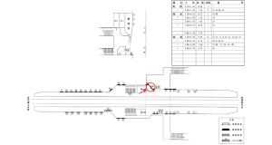 近鉄／桔梗が丘駅／／№60駅看板・駅広告、位置図
