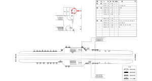 近鉄/桔梗が丘駅//№5駅看板・駅広告、位置図