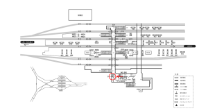 近鉄／伊勢中川駅／／№1駅看板・駅広告、位置図