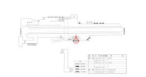近鉄／田原本駅／／№26駅看板・駅広告、位置図