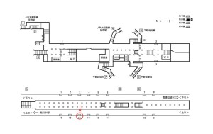 Osaka/Metro(大阪メトロ) 平野駅/谷町線№1-014№014、位置図