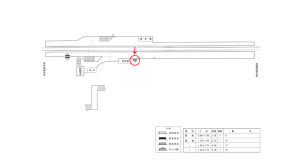 近鉄／笠縫駅／／№19駅看板・駅広告、位置図