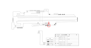 近鉄／田原本駅／／№25駅看板・駅広告、位置図