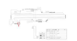 近鉄／田原本駅／／№38駅看板・駅広告、位置図