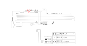 近鉄／田原本駅／／№2駅看板・駅広告、位置図