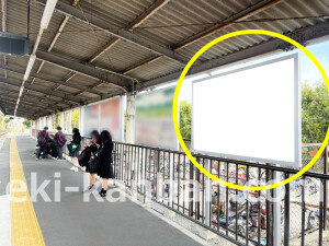 近鉄／西ノ京駅／／№6駅看板・駅広告、写真1
