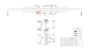 近鉄／筒井駅／／№42駅看板・駅広告、位置図