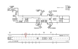 Osaka/Metro(大阪メトロ) 平野駅/谷町線№1-002№002、位置図