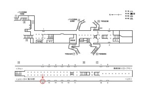 Osaka/Metro(大阪メトロ) 平野駅/谷町線№1-016№016、位置図