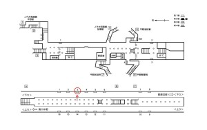 Osaka/Metro(大阪メトロ) 平野駅/谷町線№1-003№003、位置図