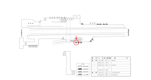 近鉄／田原本駅／／№27駅看板・駅広告、位置図