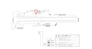 近鉄／田原本駅／／№6駅看板・駅広告、位置図