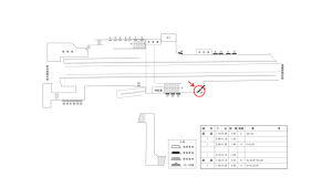 近鉄／田原本駅／／№24駅看板・駅広告、位置図