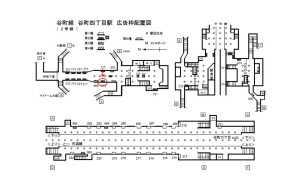 Osaka／Metro（大阪メトロ）　谷町四丁目駅／谷町線№2-216№216、位置図