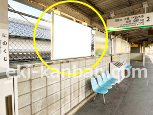 近鉄／新ノ口駅／／№16駅看板・駅広告、写真1