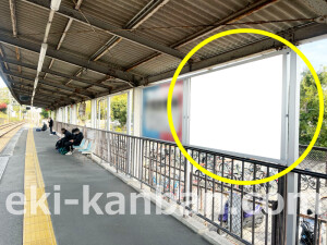 近鉄／西ノ京駅／／№4駅看板・駅広告、写真1