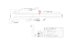近鉄／田原本駅／／№34駅看板・駅広告、位置図