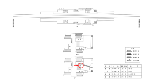 近鉄／筒井駅／／№31駅看板・駅広告、位置図